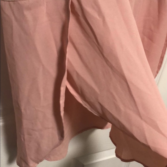 NWT pink mixed media top - Picture 2 of 4